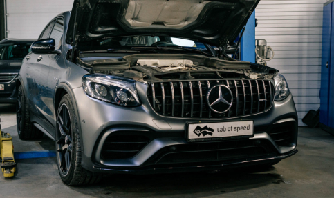 Эндоскопия моторов Mercedes C63 AMG перед чип-тюнингом