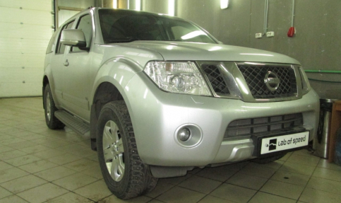 Чип-тюнинг с отключением клапана EGR на Nissan Pathfinder 3.0 DCI AT 231hp 2011 года выпуска