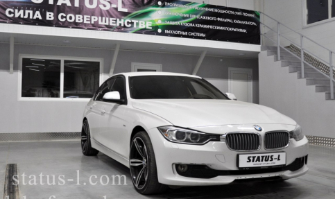 Чип-тюнинг с отключением сажевого фильтра и клапана EGR на BMW f30 320D 184hp 2012 года выпуска