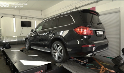 Mercedes GL63 AMG. Плюс 100 лошадей на Stage1?